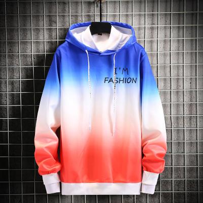 China Viable Gradient Mens Hip Hop Hoodies Spring Autumn Casual High Quality Sweatshirts For Men for sale