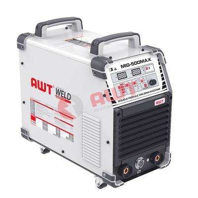 China High quality PORTABLE MIG welding machine digital display smart welder AWT brand MIG-500 easy-to-operate inverter welder for sale