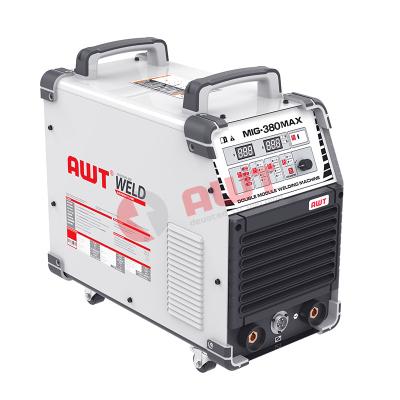 China MIG-380 PORTABLE Easy To Use MIG Welding Machine Digital Display Welder AWT Brand IGBT Technology Inverter Intelligent Welding Machines for sale