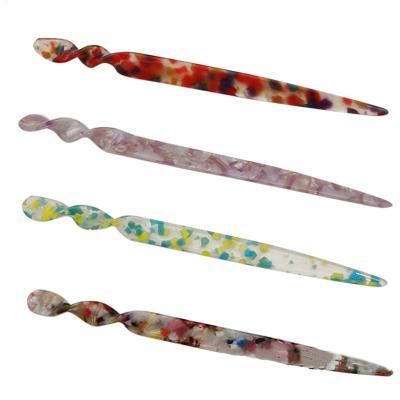 China Fashionable Bobby Wholesale Cheap Popular Colorful Acetate Hairpins European and American Style Hair Stick Simple Unbreakable Hairpins Hot Sale New Style for sale