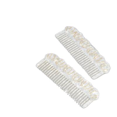 China HAIR Accessorize 3mm Thickness Acetate Hair Comb Pocket Simple Hot Luxurious Elegant Pocket Comb Women Antistatic Acetic Acetic Acrylic Hair Comb Passage for sale