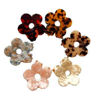 China Hot Sale Acetate Hairclaws Acetate Hair Claws New Arrival Flower Hair Accessories Wholesale Colorful Elegant Hair Claws Clips for sale