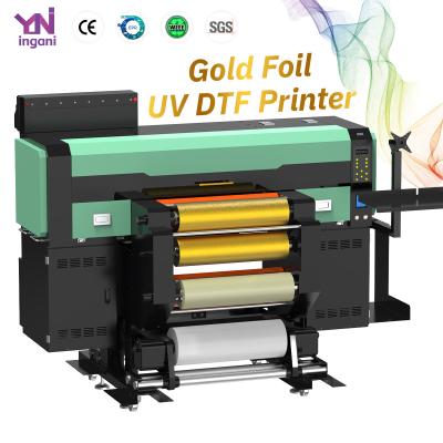 China A1 UV DTF printer met goudfolie Gouden leverancier Impresora UV DTF I3200 Hoofd 60cm Te koop