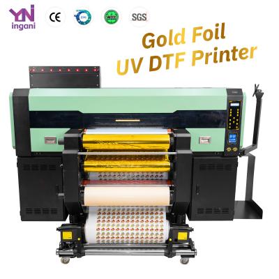 China A1 UV DTF printer met goudfolie Gouden leverancier Impresora UV DTF I3200 Hoofd 60cm Te koop