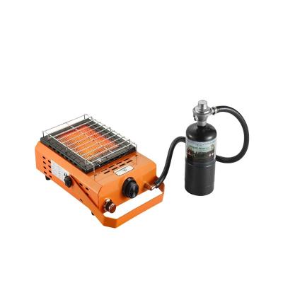 China Energy Saving Fast Heater 2 in 1 Portable Gas Dual Function Heater Camping Gas Heater Butane Propane Gas Patio Dual Tank Use for sale