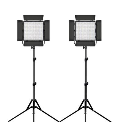 China 2-Pack PORTABLE Custom Studio LED Video Light Kit with APP Control for Live Broadcast Studio Photography Kit for sale