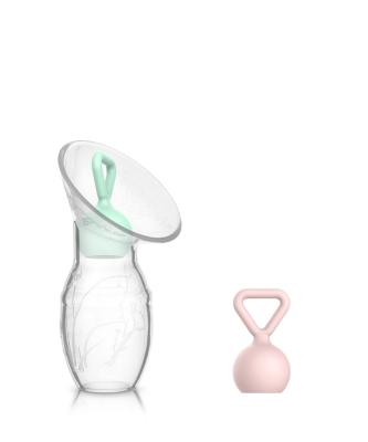 China Storage Free Collector Breast Pump BPA Silicone BPA Silicone Manual Breast Pump With Lid for sale