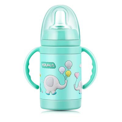 China Drink Water YOUHA Kids Water Bottle Insulated Stainless Steel With Nipple And Cap for sale