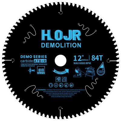 China For Cutting General Wood and Wood with Nails HOJR 12in x 84T Circular Saw Blade for General Wood and Wood with Nails for sale