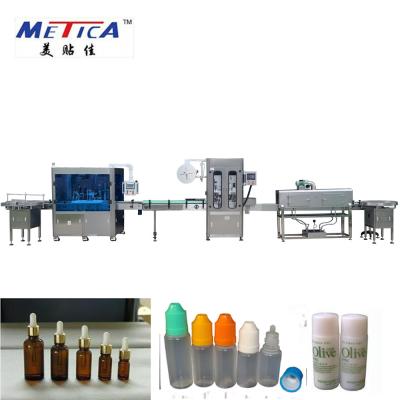 China 10-100ml Bottling Production Line Automatic Liquid Filling And Capping Machine for sale