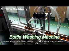 10ml - 100ml linear type automatic bottle cleaning machine with air washing function