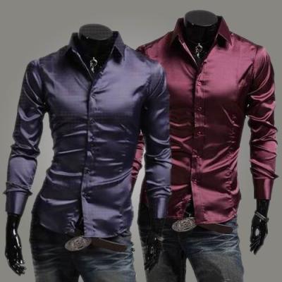 China New Quality Men's Casual Shirt Personality Fashion Men's Long Sleeve Anti-pilling Cotton T-shirt Shirt for sale