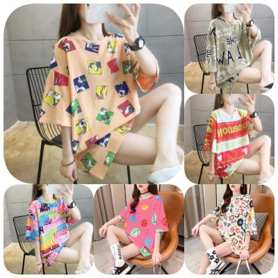 China Factory New Design QUICK DRY Cotton Summer Women's Sheer T-shirt Shorts - Loose Sleeve Outdoor Activities Blouse Shirt Wholesale for sale