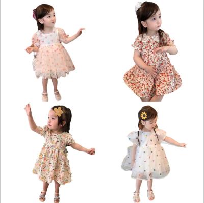 China 2021 Anti-wrinkle girls fall/summer new children's sunbathing plaid princess lovely dress girls dress children's wear for sale