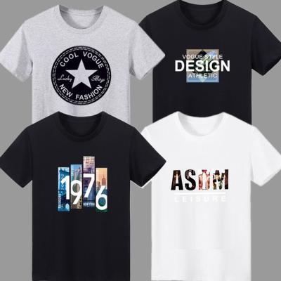 China Anti-wrinkle 2021 summer new fashion men's t-shirt 100% cotton men's short sleeves cheap supply quality suppliers for sale