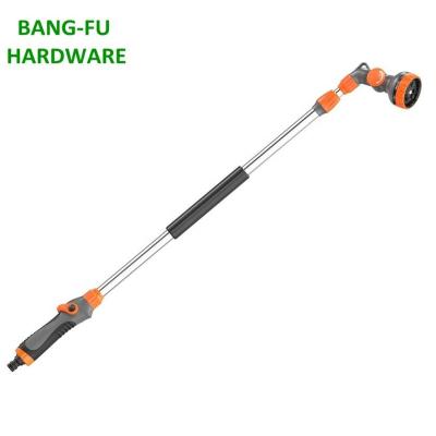 China Supplier 9 Soft Function Factory Handle Tube Water Wand Telescopic Garden Hose Nozzle for sale