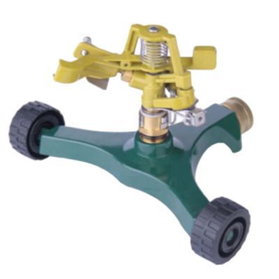 China Garden Impact Resistant Sprinkler 0-360 Degree On Metal Base for sale