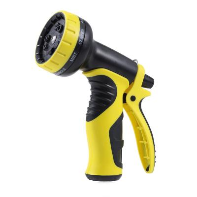 China Hot Selling Amazon 9 Model Adjustable Soft Handle Garden Water Spray Gun For Garden Hose for sale