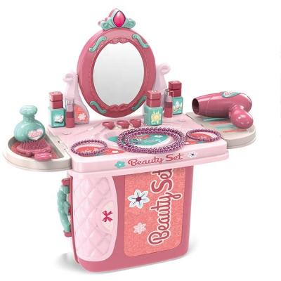 China Study Pretend Toy Popular Makeup Set Girl Toy Travel Box 3-in-1 High Quality Toys for sale