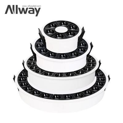 China Allway 15 20 Center Round Recessed LED Circular 30W Downlights Modern High Quality Modern SMD 8 Detachable Detachable Light for sale