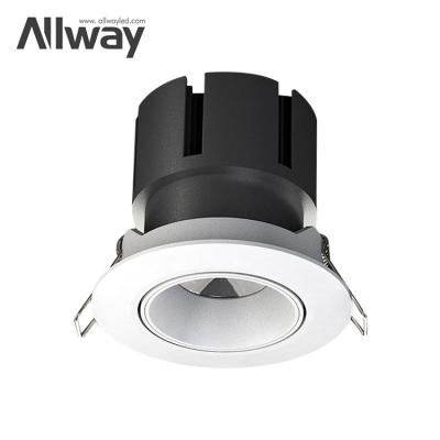 China Modern High Lumen Recessed Cob Adjustable Ceiling Down Lamp Plastic Indoor 12watt Aluminum Led Spotlights for sale