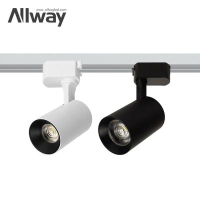 China Modern Manufacturer Angle Adjustable Aluminum Iron Railway Track Lighting System COB 20W Led Track Spot Light for sale