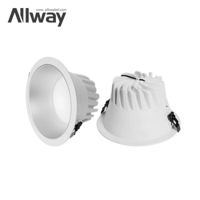 China Allway Modern High Quality Indoor Lighting Round Recessed Ceiling Downlight Light Led Down Lamp for sale