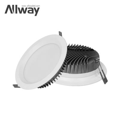 China Allway Modern Super Bright Commercial Galleries Light Fixture Recessed Smd Downlight Round Led Down Light for sale