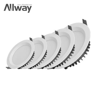 China Allway Modern Indoor Design Lighting Light Ultra Thin 3W 5W 7W 9W 12W 20W 30W SMD LED Recessed Ceiling Down Light for sale