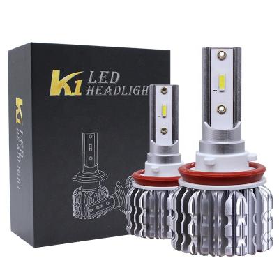 China Automotive Led Headlight Wholesale 24 Volt Conversion Kits 12V Car Led Lights H11 H1 9005 9006 H4 H7 K1 Fanless Auto Led Headlamp for sale