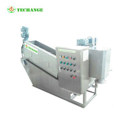 China Multi Screw Sewage Treatment Stainless Steel Plate Press Slurry Dewatering Machine for sale