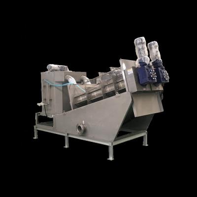 China Sewage Treatment Automatic Operation Multi-Disc Screw Press For Wastewater Treatment for sale