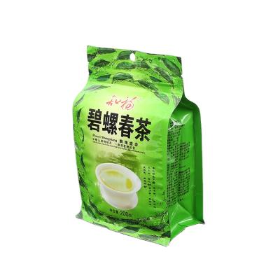 China 200g 500g 1kg Tea Bag Environmental Protection Aluminum Foil Tea Packaging Moisture Proof Custom Printing Bag for sale