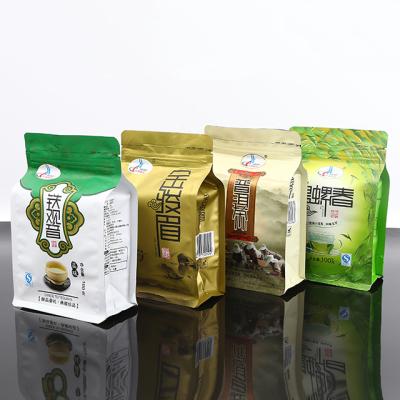 China New Arrival Food Style Eight Seal Side Zipper Tea Bags Packaging Coffee Or Tea Bag for sale