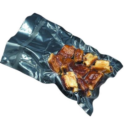 China Custom Transparent Food Vacuum Bag Aluminum Foil Cooked Food Packaging Bag for sale