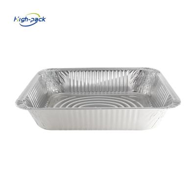 China Disposable Recycable Aluminum Foil Pan Half Size for sale