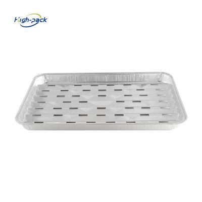 China Disposable Recycable Aluminum Foil Barbecue Grill Pan for sale