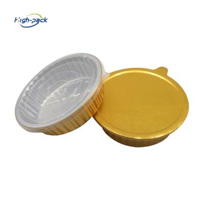 China Baking Chocolate Packaging Aluminum Foil Container Small Package Cake Baking Cup for sale