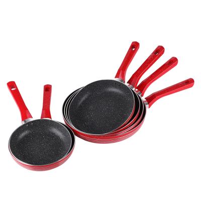 China Food Grade Cookware Sustainable Stick Non Frying Pan Of Marble Coating for sale