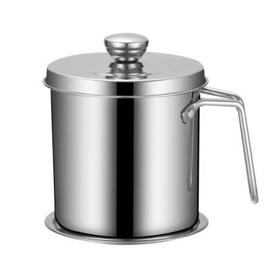 China Viable 304 Stainless Steel Kitchen Basket Removable Oil Filter Pot Home Strainer for sale