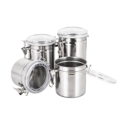 China Supplier Stainless Steel Viable Airtight Food Canister Manufacturer Vacuum Sealed Canisters for sale