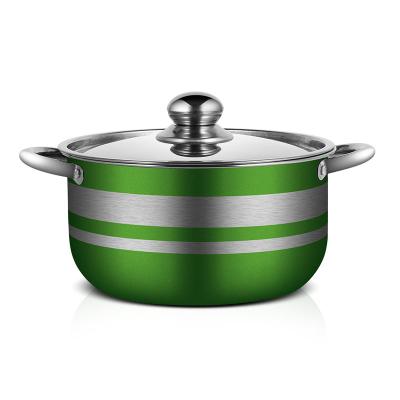 China Sustainable Special Design Kitchen Cookware Large Capacity Widely Used Non-Stick Cooking Set for sale