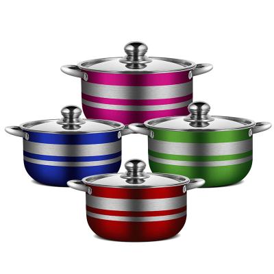 China Sustainable Fine Quality Utensil Tools Cookware Pot Cookware Sets Stainless Steel for sale