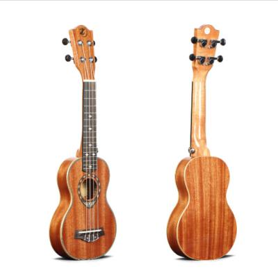 China Wholesale 21 Inch Concert Ukulele China Natural Color Sapele Thin Body IZ for sale