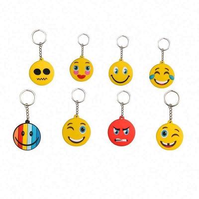 China Environmental Friendly Custom Design Key Chain 2D PVC Soft Rubber Key Chain for sale