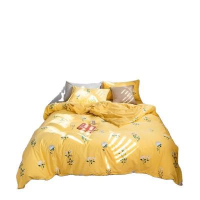 China Disposable Washed Reactive Printed Cotton Polyester Comforter Duvet Cover Set for sale