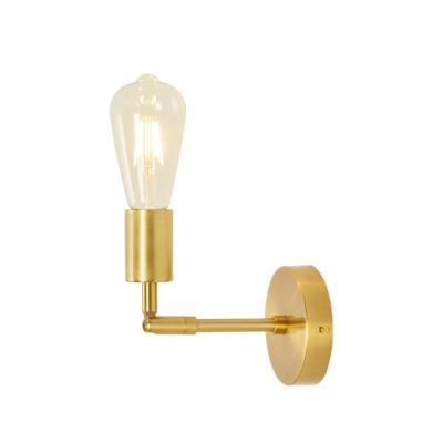 China Luxury Copper Brass Screw Universal Joint E26 E27 Wall Light for sale