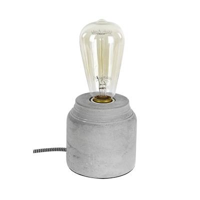 China Industrial classic concrete cement used edison bulb table lamp for sale