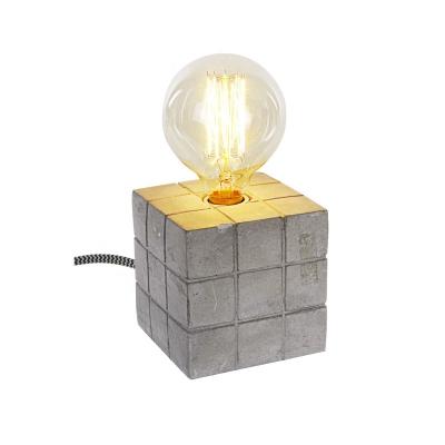 China Concrete Industrial Concrete Table Lamp Cement Table Cement Table Light E27 for sale