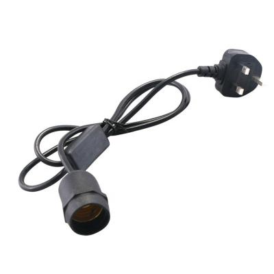 China Australian Standard Outdoor Waterproof Screw Socket E27 Lamp Holder Power Cord Wire With SAA On-Off Switch for sale